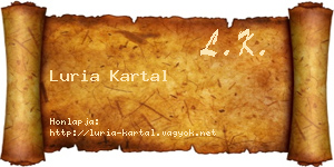 Luria Kartal névjegykártya
